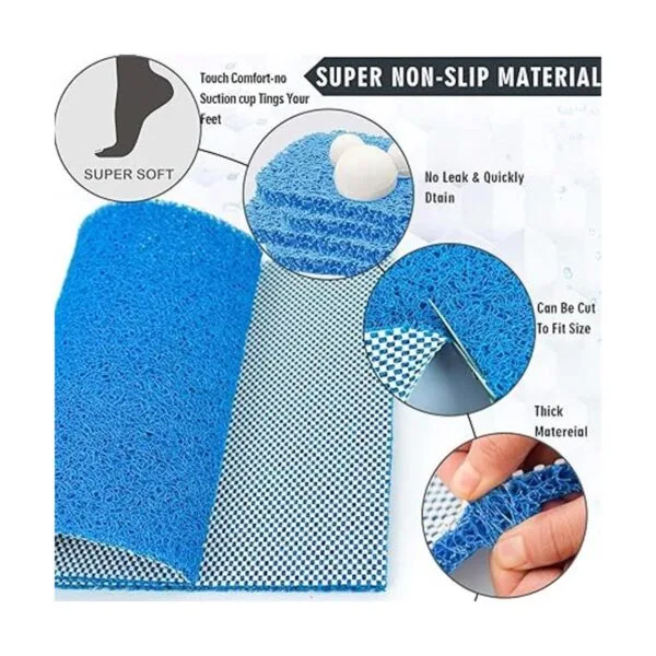 Tapetes de ducha antideslizantes 23.6 x 34.6 pulgadas_4