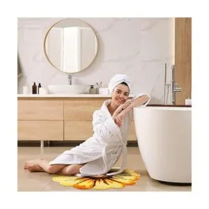 Alfombra de girasol de 27.6 pulgadas bonita forma de_2