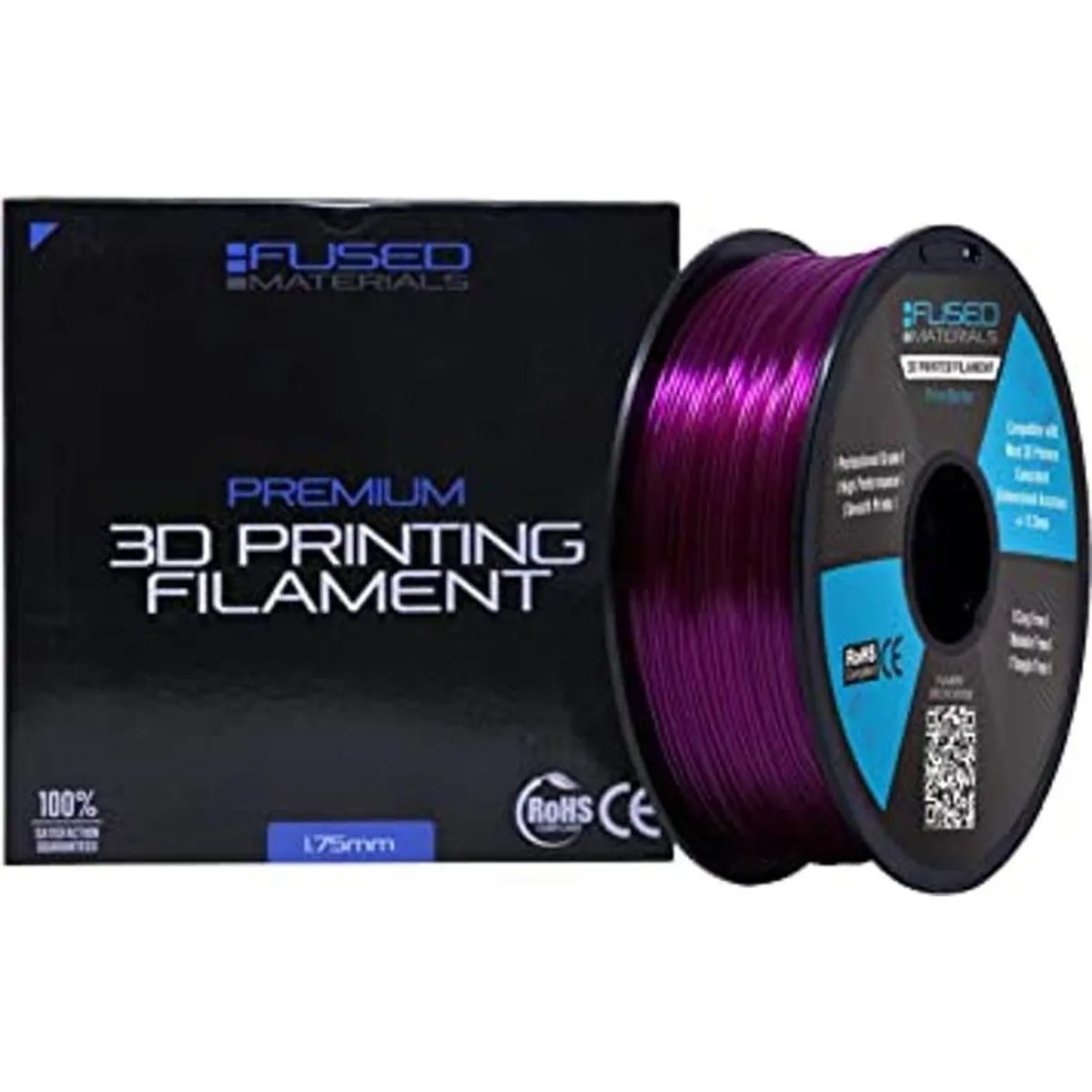 Fused Materials Filamento para impresora 3D PETG morado_1