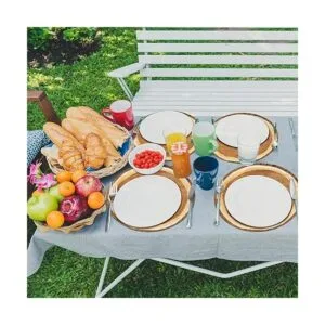 durony Paquete de 60 manteles individuales de papel de_5