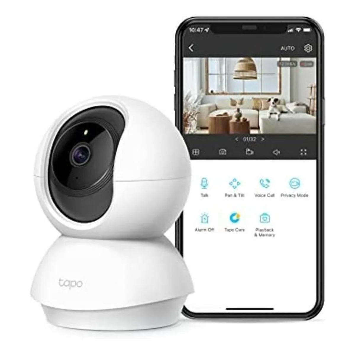 TPLink Tapo Cámara de seguridad de inclinación panorámica_1