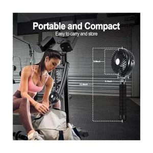 Clip on Fan for Exercise BikeTread Rechargeable Battery_6