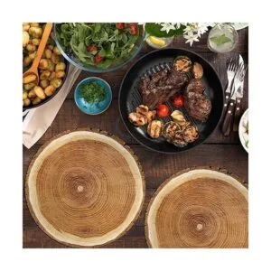 durony Paquete de 60 manteles individuales de papel de_6