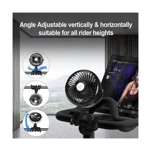 Clip on Fan for Exercise BikeTread Rechargeable Battery_5