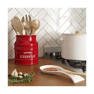 Barnyard Designs Soporte de cerámica para utensilios de_2