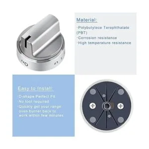 WB03X24818 Perillas de control de quemador de gas con_3