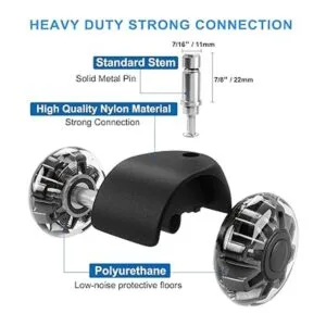 Office Chair Caster Wheels Set of 5HeavyDuty Chair_3