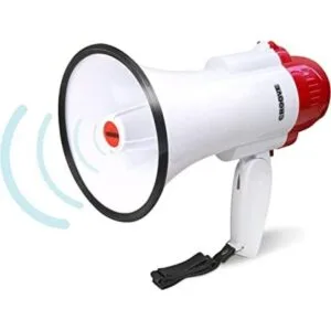 Croove Megáfono Bullhorn Altavoz ruidoso con sirena para_1