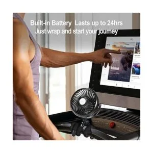 Clip on Fan for Exercise BikeTread Rechargeable Battery_4