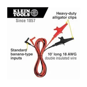 Klein Tools 69367 Cables de prueba de clip de cocodrilo_2