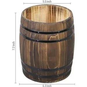 MyGift Utensilios de cocina con diseño de barril de vino_5