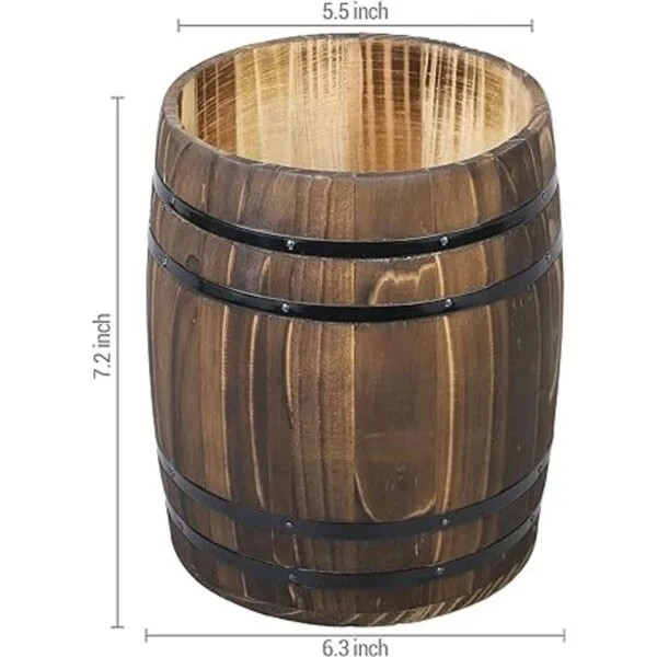 MyGift Utensilios de cocina con diseño de barril de vino_5