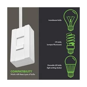 TOPGREENER TableTop Plug in Dimmer for Table or Floor_3