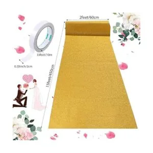 Camino de pasillo de lentejuelas para bodas de 2 x 15_2