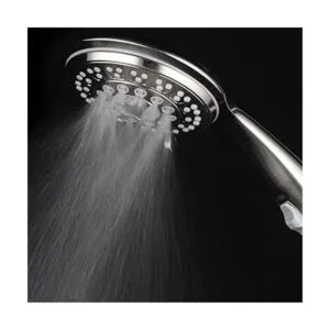 hotelspa 9setting Lujo níquel cepillado ducha de mano con_5
