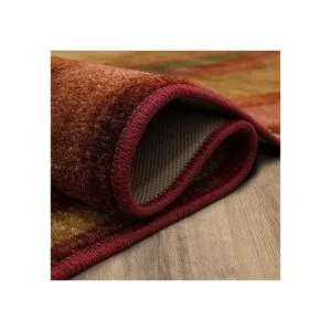 Mohawk Home New Wave Picasso Alfombra abstracta de vino_6