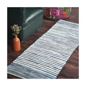 HOMEMONDE Alfombra de área de 2 x 6 pies hecha a mano de_1