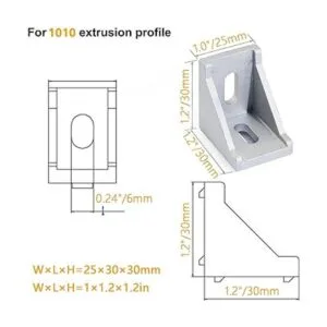 20 juegos de conectores de perfil de aluminio de la serie_3
