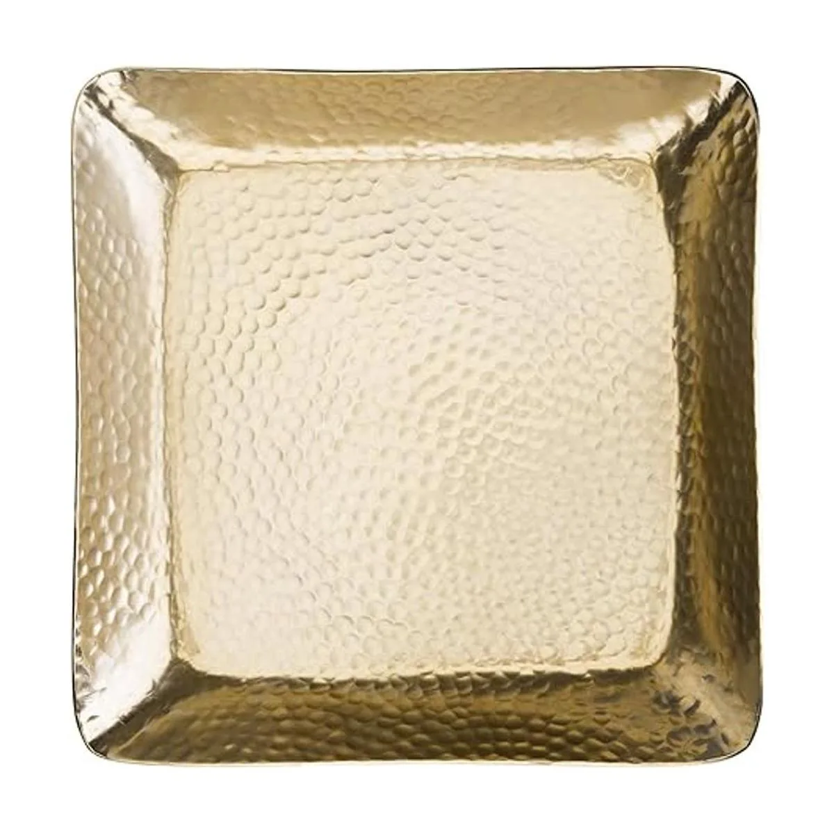 MyGift Bandeja cuadrada de latón envejecido con_6