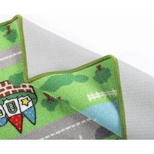 City Street Map Alfombra para niños con carreteras_4