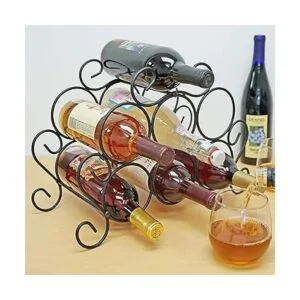Southern Homewares Estante para vino de 7 botellas con_4