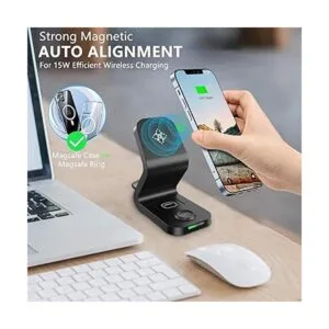 Soporte de cargador inalámbrico magnético 3 en 1 estación_2