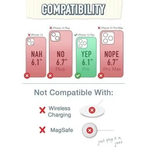 Smartish Funda tipo cartera para iPhone 14 Pro cartera_5