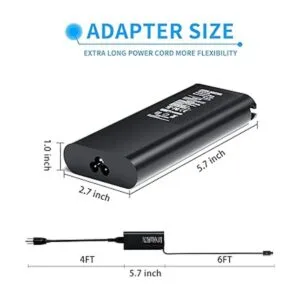 VHBW Para Dell 130W Laptop Charger USB C Dell Laptop_6