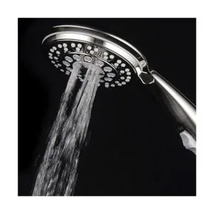 hotelspa 9setting Lujo níquel cepillado ducha de mano con_3