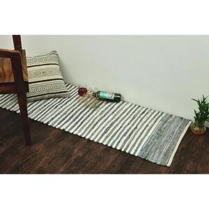 HOMEMONDE Alfombra de área de 2 x 6 pies hecha a mano de_5