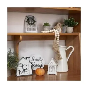 Houmury Set of 8 Farmhouse Tiered Tray Decor with 1_5