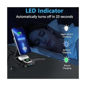 Soporte de cargador inalámbrico magnético 3 en 1 estación_3
