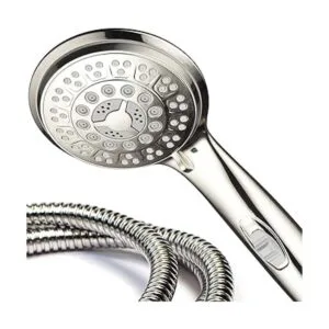 hotelspa 9setting Lujo níquel cepillado ducha de mano con_7