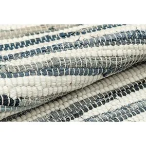 HOMEMONDE Alfombra de área de 2 x 6 pies hecha a mano de_4