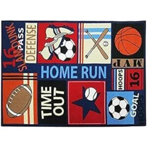 Divertido deporte niños alfombras de nylon alfombra fútbol_2