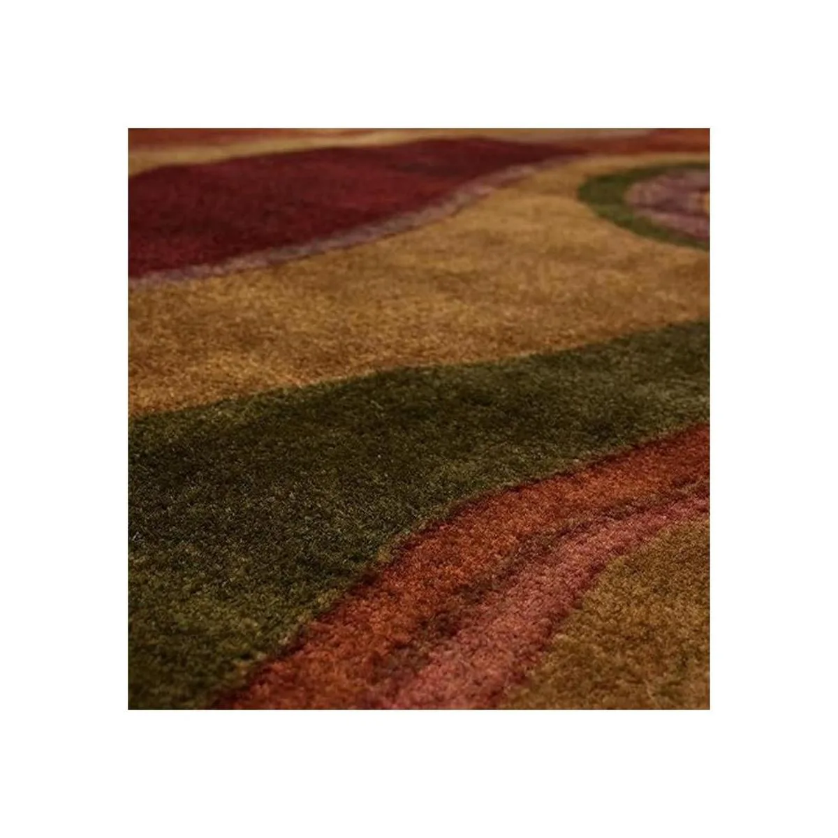 Mohawk Home New Wave Picasso Alfombra abstracta de vino_4