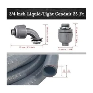 LiquidTight Conduit 34inch 25 Foot Flexible Non Metallic_2