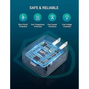 Quntis Cargador rápido para iPhone 2 unidades adaptador_3