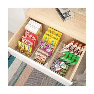 Clear Plastic Food Storage Organizer Bins8 Pack Pantry_4