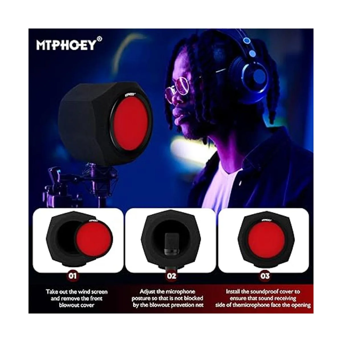 Filtro para parabrisas de micrófono filtro pop de_4