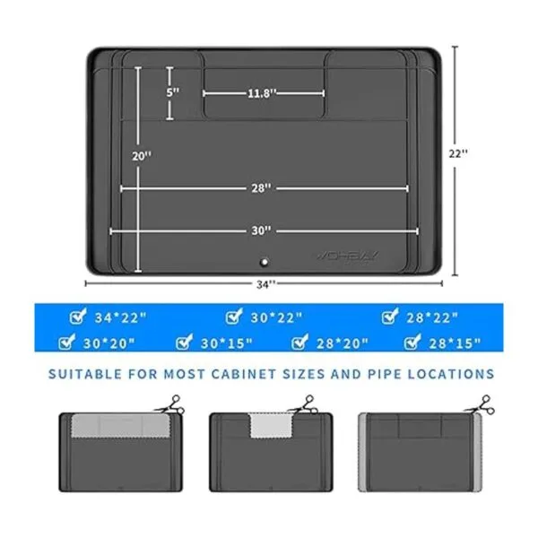 Under Sink Mats for Kitchen Waterproof Cut to Fit Under_4