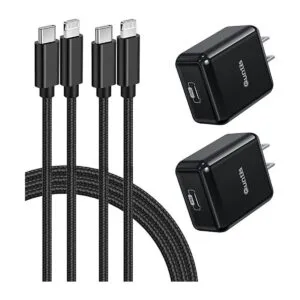Quntis Cargador rápido para iPhone 2 unidades adaptador_1