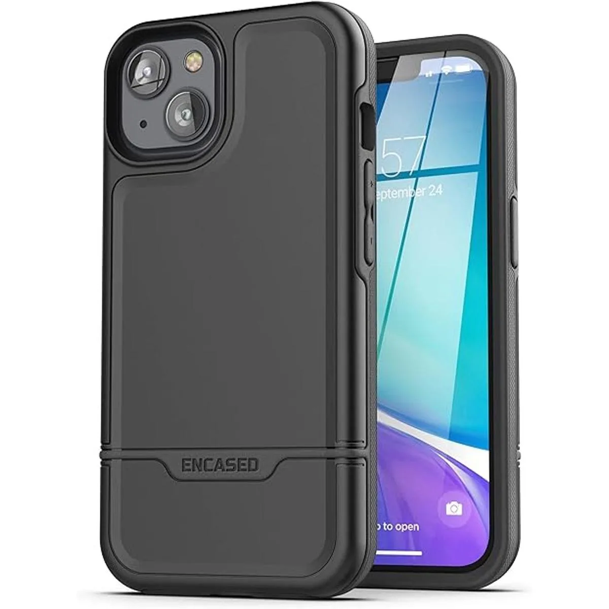 Encased Funda Rebel para iPhone 14 Plus con clip para_5
