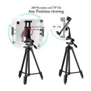 Soporte de trípode para tablet iPad de 60 pulgadas con_3