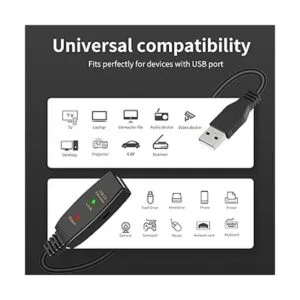 LDKCOK Cable de extensión USB activo de 50 pies 2.0 macho_2