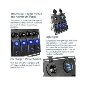 Panel de interruptor basculante de 12 V24 V panel de_3