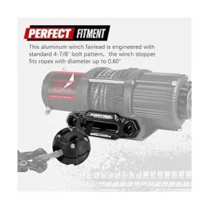 FIERYRED Winch Hawse Fairlead Kit de tapón de goma de_3