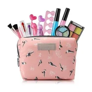 Kit de maquillaje para niñas con bolsa de cosméticos_1