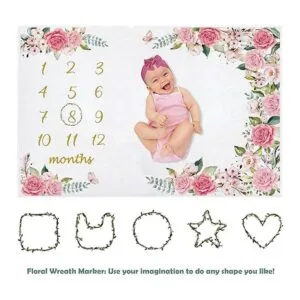 Manta mensual de hitos para bebé manta de hitos para_7