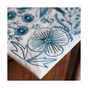 SmartFeather Kit de bordado de flores bolsa de mano kit_3